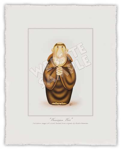 franciscan friar by artist austin bovenizer - images of a lost ireland